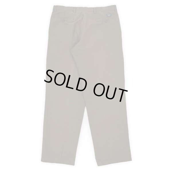 画像2: 00's DOCKERS 2タック コットントラウザー "BROWN / W34 L32" (2)