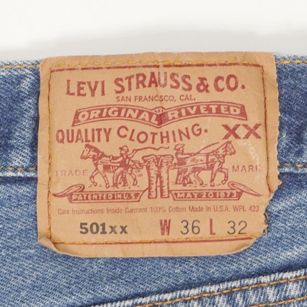 画像3: Early 90's Levi's 501 デニムパンツ "MADE IN USA / W36 L32" (3)