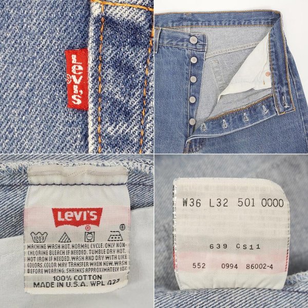 画像4: Early 90's Levi's 501 デニムパンツ "MADE IN USA / W36 L32" (4)