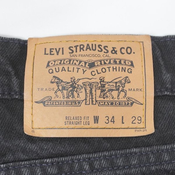 画像3: 90's Levi's 553-1759 ブラックデニムパンツ "MADE IN USA / W34 L29" (3)
