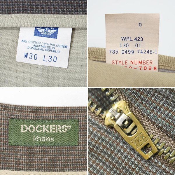 画像4: Late 90's DOCKERS 2タック トラウザー "W30 L30" (4)