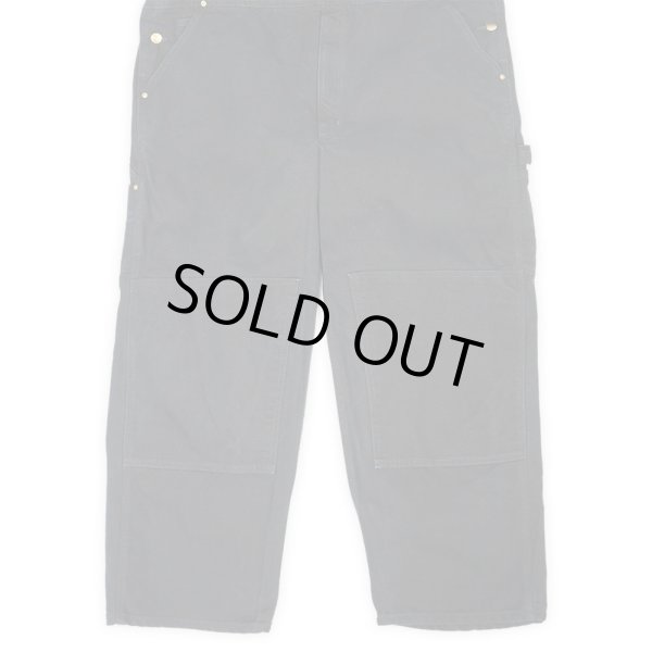 画像3: 00's Carhartt ダブルニー ダックオーバーオール "BLACK / W44 L28" (3)