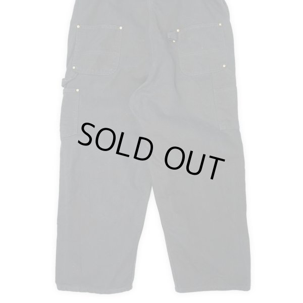 画像4: 00's Carhartt ダブルニー ダックオーバーオール "BLACK / W44 L28" (4)