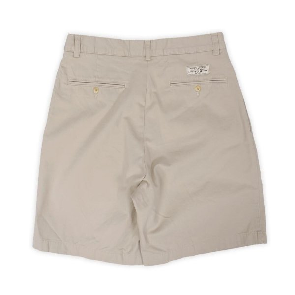 画像2: 90's Polo Ralph Lauren 2タック チノショーツ "TYLER SHORT / BEIGE" (2)