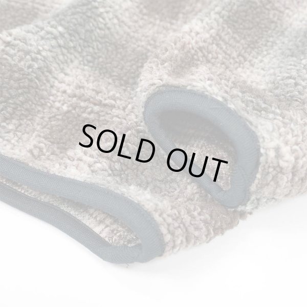 画像5: 90's NAUTICA オンブレチェック柄 パイルフリース プルオーバージャケット "MADE IN USA" (5)