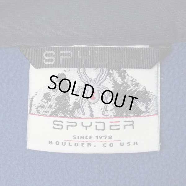 画像2: SPYDER ハーフジップ フリースジャケット "F22 / BLUE×NAVY" (2)