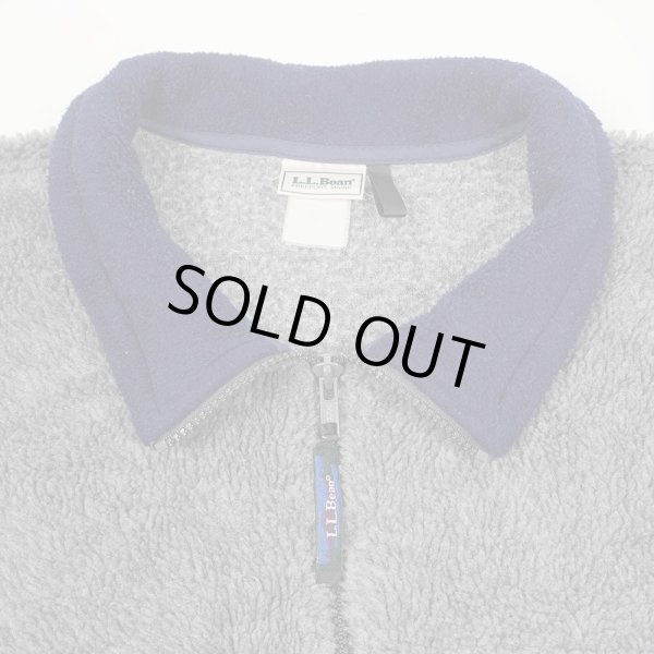 画像3: 90's L.L.Bean プルオーバー パイルフリースジャケット "GRAY" (3)