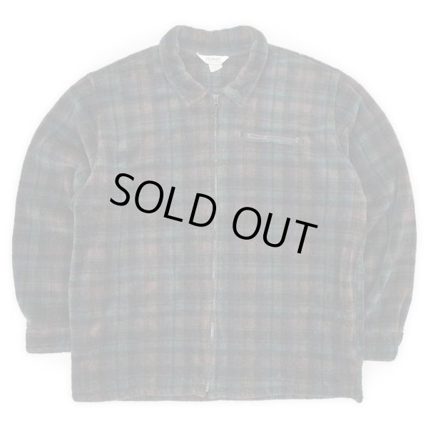 画像1: 90's L.L.Bean シャギーフリース シャツジャケット (1)