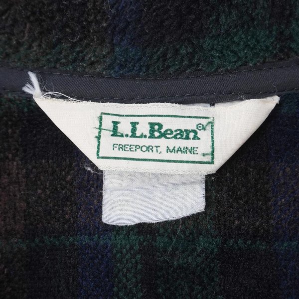 画像2: 90's L.L.Bean シャギーフリース シャツジャケット (2)