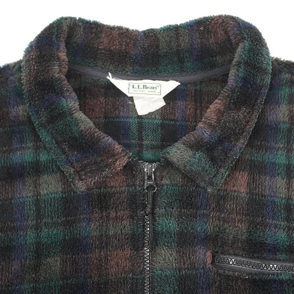 画像3: 90's L.L.Bean シャギーフリース シャツジャケット (3)