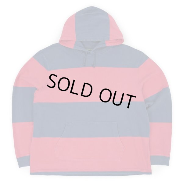 画像1: 00's J.CREW ワイドボーダー柄 フーディーカットソー (1)