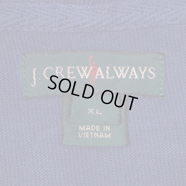 画像2: 00's J.CREW ワイドボーダー柄 フーディーカットソー (2)