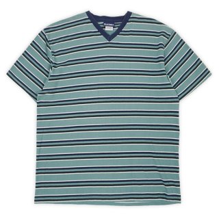 90's Levi's マルチボーダー柄 ヘンリーネック Tシャツ