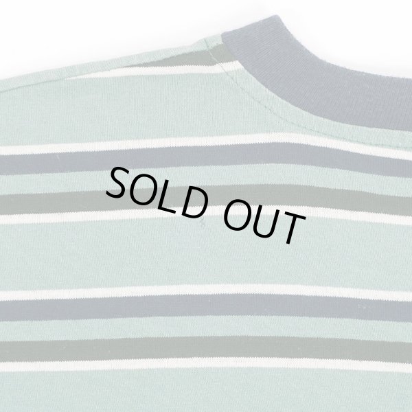 画像4: 90's Puritan Vネック マルチボーダーTシャツ (4)