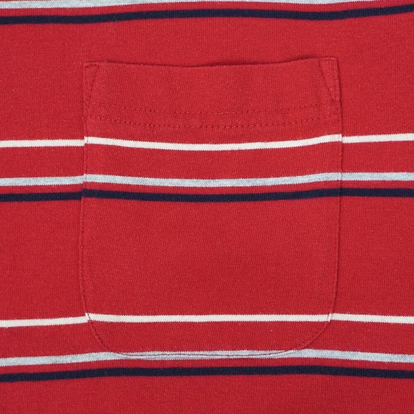 画像3: 90's PURITAN マルチボーダー ポケットTシャツ (3)