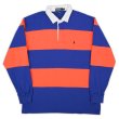 画像1: 90's Polo Ralph Lauren ワイドボーダー柄 ラガーシャツ (1)