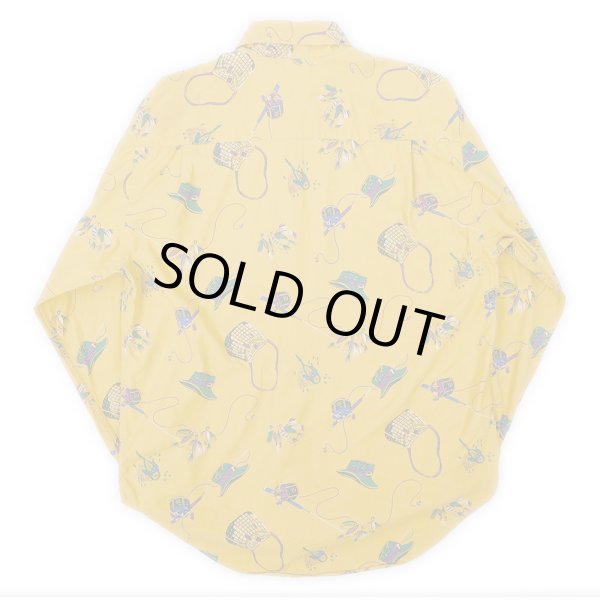 画像2: 90's OLD GAP 総柄 ボタンダウンシャツ (2)