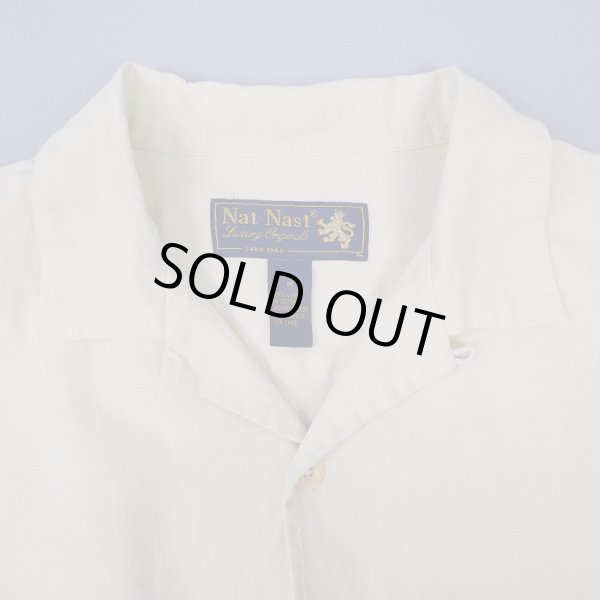画像3: 90's Nat Nast オープンカラー リネンシャツ (3)