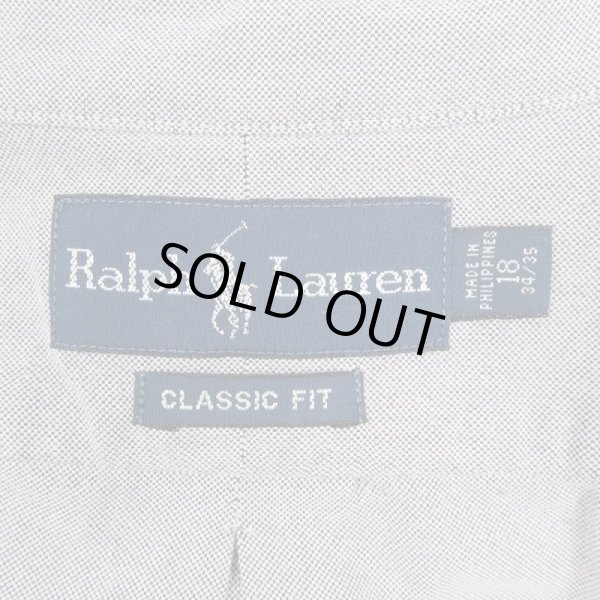 画像3: 90's Polo Ralph Lauren ボタンダウンシャツ "CLASSIC FIT / GRAY" (3)
