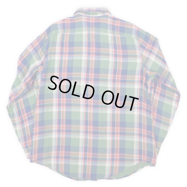 画像2: 00's Polo Ralph Lauren フランネル ワークシャツ (2)