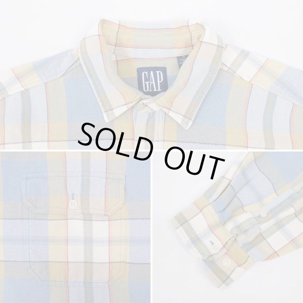 画像4: 90's OLD GAP ヘビーネルシャツ (4)