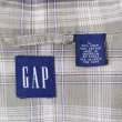 画像2: 90-00's OLD GAP S/S チェック柄 オープンカラーシャツ (2)