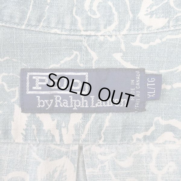 画像2: 90's Polo Ralph Lauren S/S 総柄 ボタンダウンシャツ "MADE IN CANADA" (2)