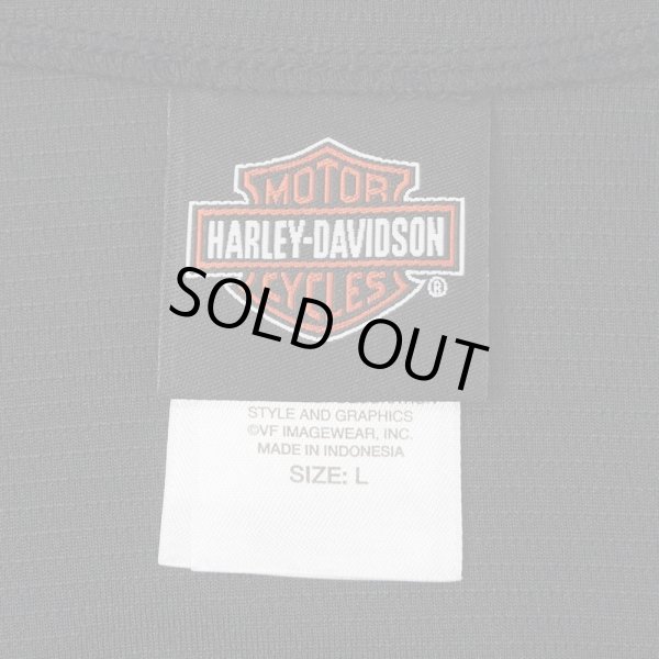 画像2: 00's HARLEY-DAVIDSON ベースボールシャツ (2)