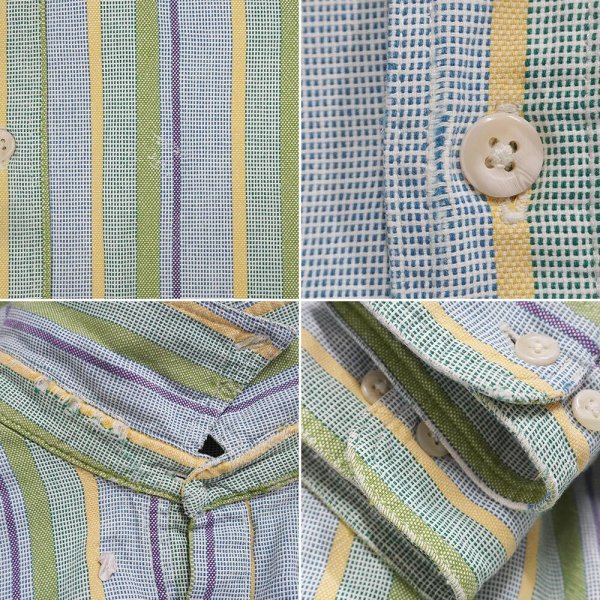 画像3: Late 90's L.L.Bean マルチストライプ柄 ボタンダウンシャツ (3)