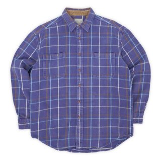 90's ST JOHN'S BAY ブロックチェック柄 ヘビーネルシャツ