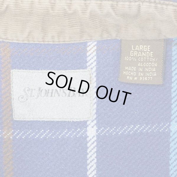 画像2: Late 90's ST JOHN'S BAY ヘビーネルシャツ (2)