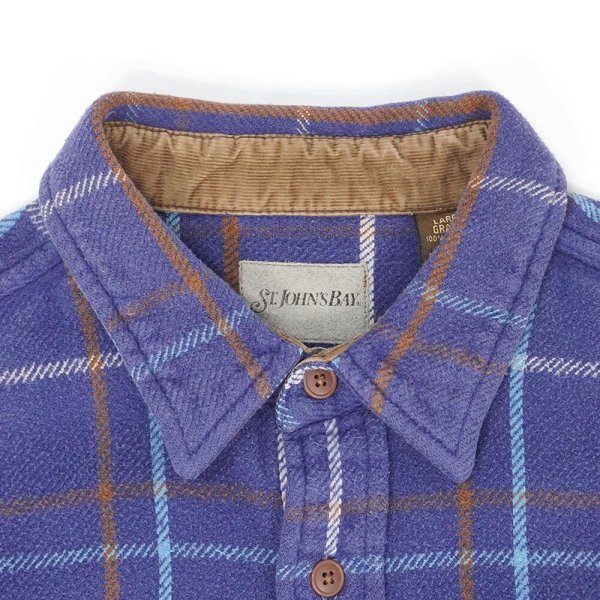 画像3: Late 90's ST JOHN'S BAY ヘビーネルシャツ (3)