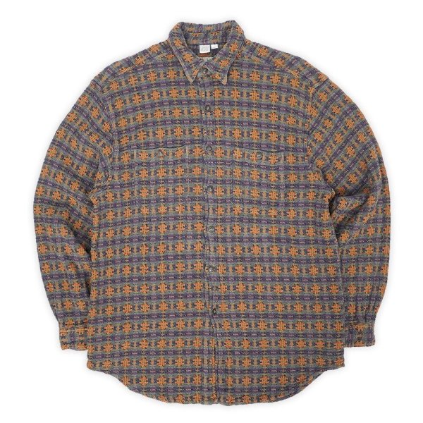 画像1: 90's THE TERRITORY AHEAD 総柄 レギュラーカラーシャツ (1)
