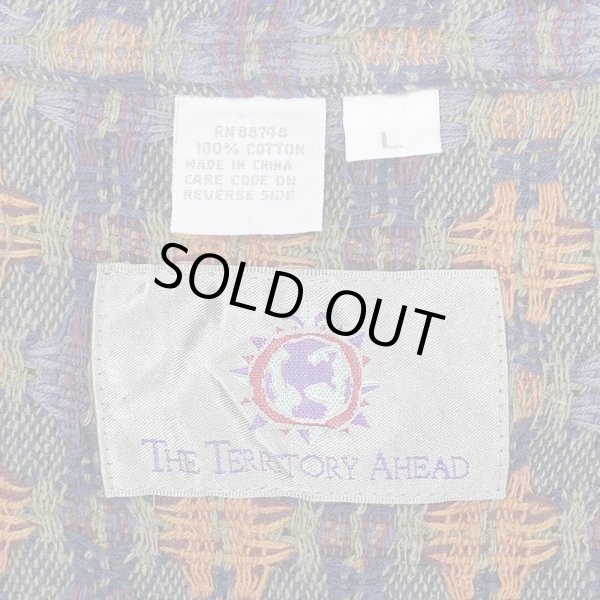 画像2: 90's THE TERRITORY AHEAD 総柄 レギュラーカラーシャツ (2)