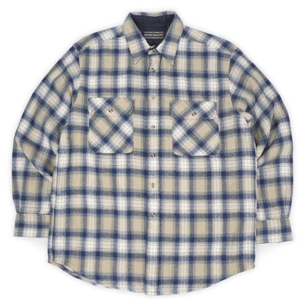画像1: 90's DAVID TAYLOR アクリルフランネルシャツ (1)