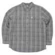 画像1: 00's Carhartt ボタンダウンシャツ "Ombre Plaid" (1)