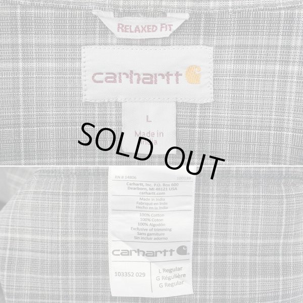 画像2: 00's Carhartt ボタンダウンシャツ "Ombre Plaid" (2)