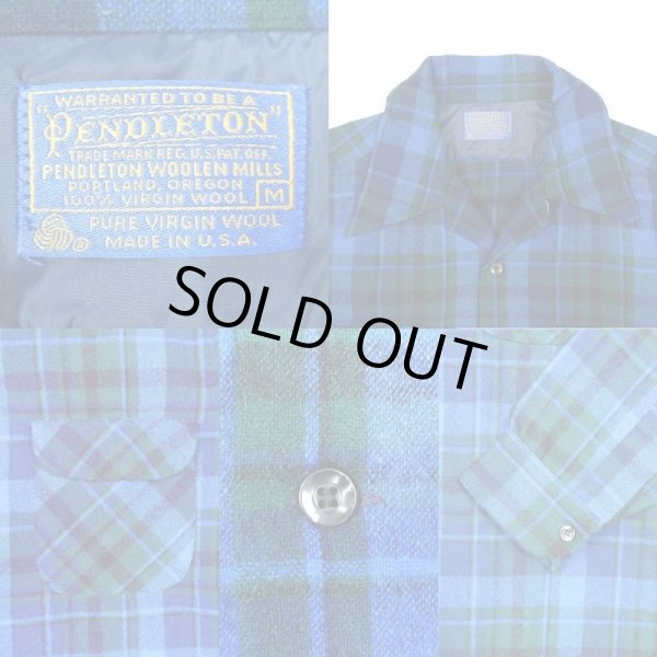 画像3: 70's Pendleton ウールシャツ “BLUE” (3)