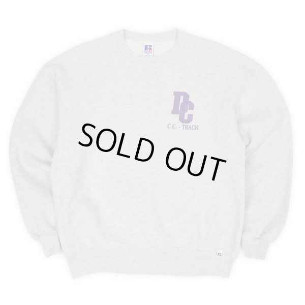 画像1: 90's RUSSELL カレッジプリントスウェット “HEATHER GRAY / MADE IN USA” (1)