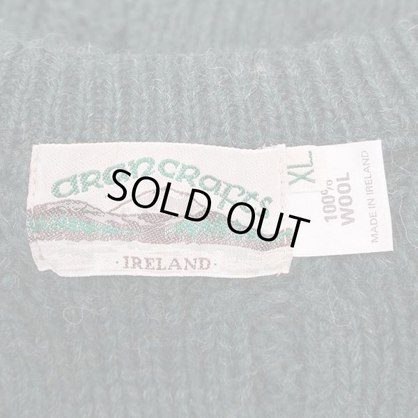 画像2: 90's Arancrafts フィッシャーマンセーター "Green / MADE IN IRELAND" (2)