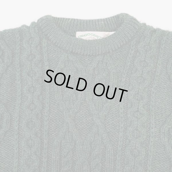 画像3: 90's Arancrafts フィッシャーマンセーター "Green / MADE IN IRELAND" (3)