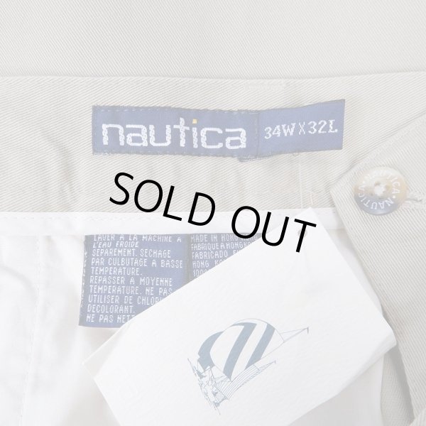 画像3: 90's NAUTICA 2タック チノトラウザ― "DEADSTOCK" (3)