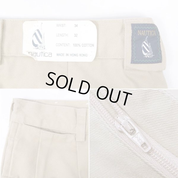画像4: 90's NAUTICA 2タック チノトラウザ― "DEADSTOCK" (4)