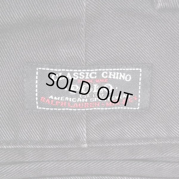 画像4: 90's Polo Ralph Lauren 2タック チノトラウザー "ANDREW PANT / BLACK" (4)