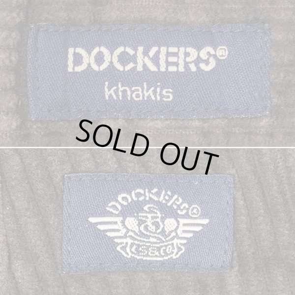 画像3: 90's DOCKERS 2タック 太畝コーデュロイトラウザー "W32 L30" (3)
