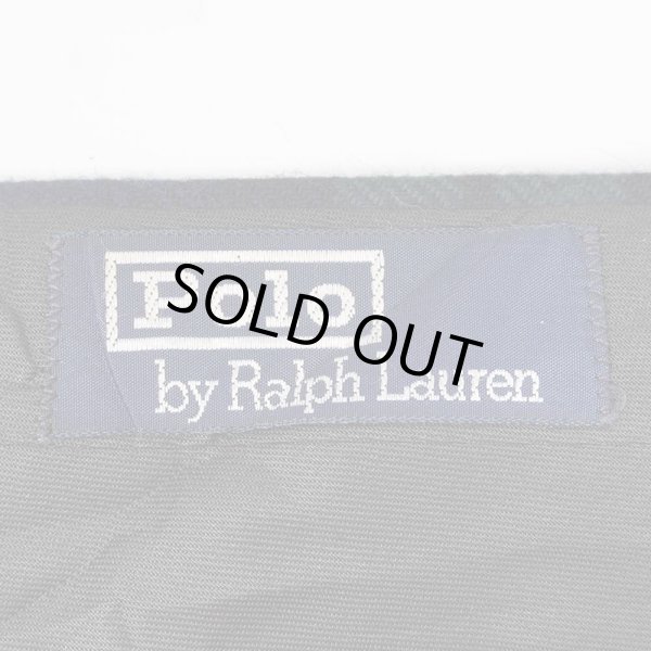 画像3: 80-90's Polo Ralph Lauren 2タック ウールトラウザー "ブラックウォッチ / W32 L28相当" (3)