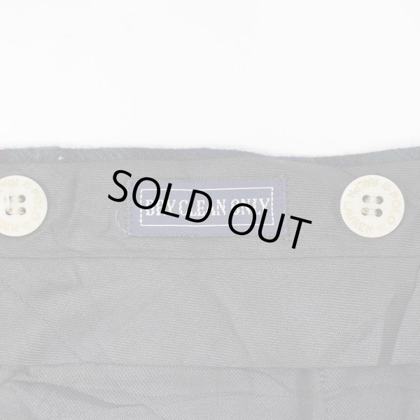 画像4: 80-90's Polo Ralph Lauren 2タック ウールトラウザー "ブラックウォッチ / W32 L28相当" (4)