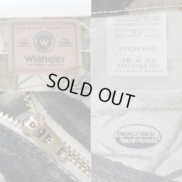 画像3: 00's Wrangler リアルツリーカモ柄 ダブルニーパンツ (3)