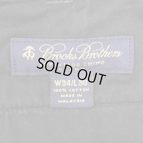 画像3: 00's Brooks Brothers ノータック チノトラウザー "CLARK / W34 L30" (3)