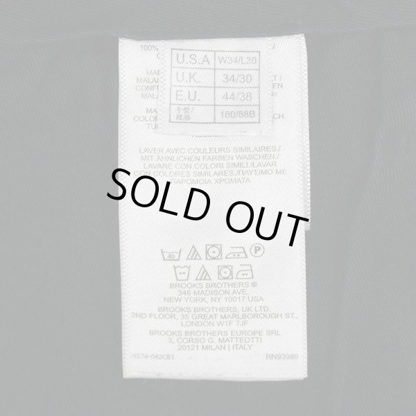 画像4: 00's Brooks Brothers ノータック チノトラウザー "CLARK / W34 L30" (4)